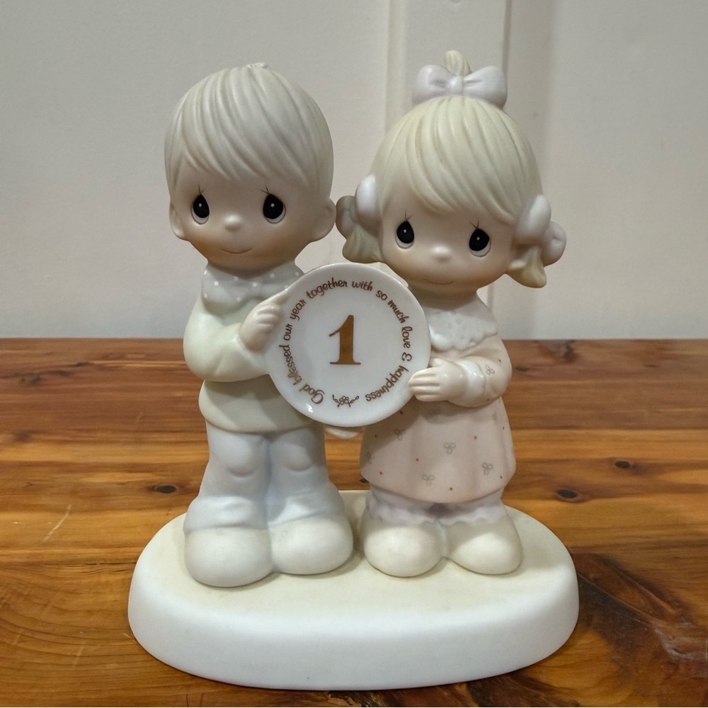 Precious Moments "God Blessed Our Year Together With So Much Love And Happiness"